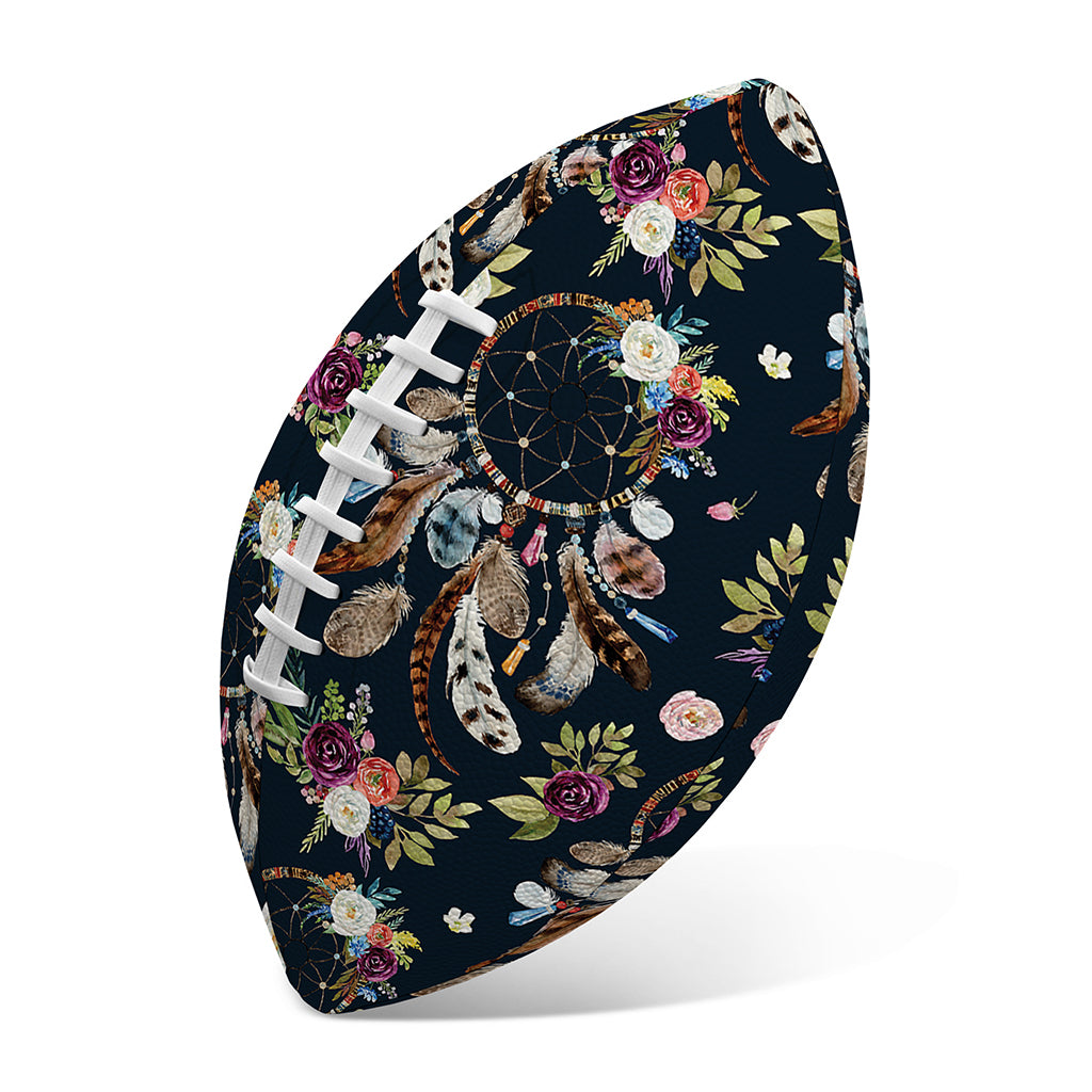 Flower Dream Catcher Pattern Print Rugby Ball