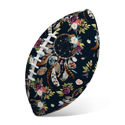 Flower Dream Catcher Pattern Print Rugby Ball