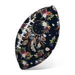 Flower Dream Catcher Pattern Print Rugby Ball