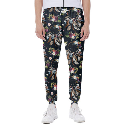 Flower Dream Catcher Pattern Print Scuba Joggers