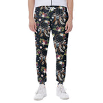 Flower Dream Catcher Pattern Print Scuba Joggers