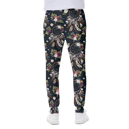 Flower Dream Catcher Pattern Print Scuba Joggers
