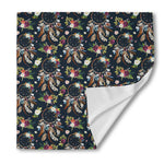 Flower Dream Catcher Pattern Print Silk Bandana