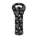 Flower Dream Catcher Pattern Print Single Neoprene Wine Tote