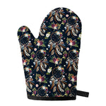 Flower Dream Catcher Pattern Print Single Oven Mitt