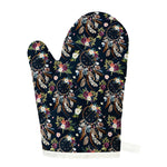 Flower Dream Catcher Pattern Print Single Oven Mitt