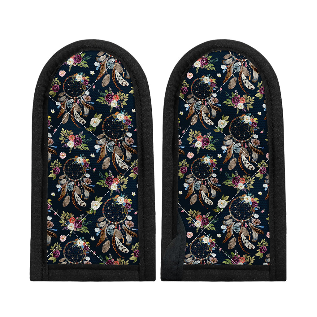 Flower Dream Catcher Pattern Print Skillet Handle Cover