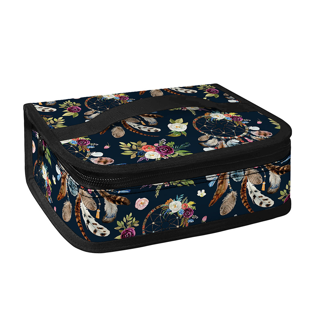 Flower Dream Catcher Pattern Print Small Lunch Bag