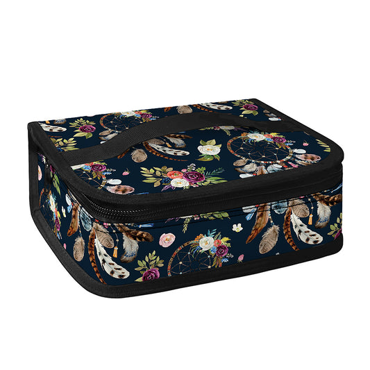 Flower Dream Catcher Pattern Print Small Lunch Bag