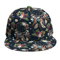 Flower Dream Catcher Pattern Print Snapback Cap