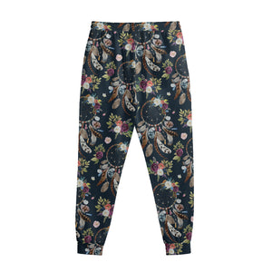 Flower Dream Catcher Pattern Print Sweatpants