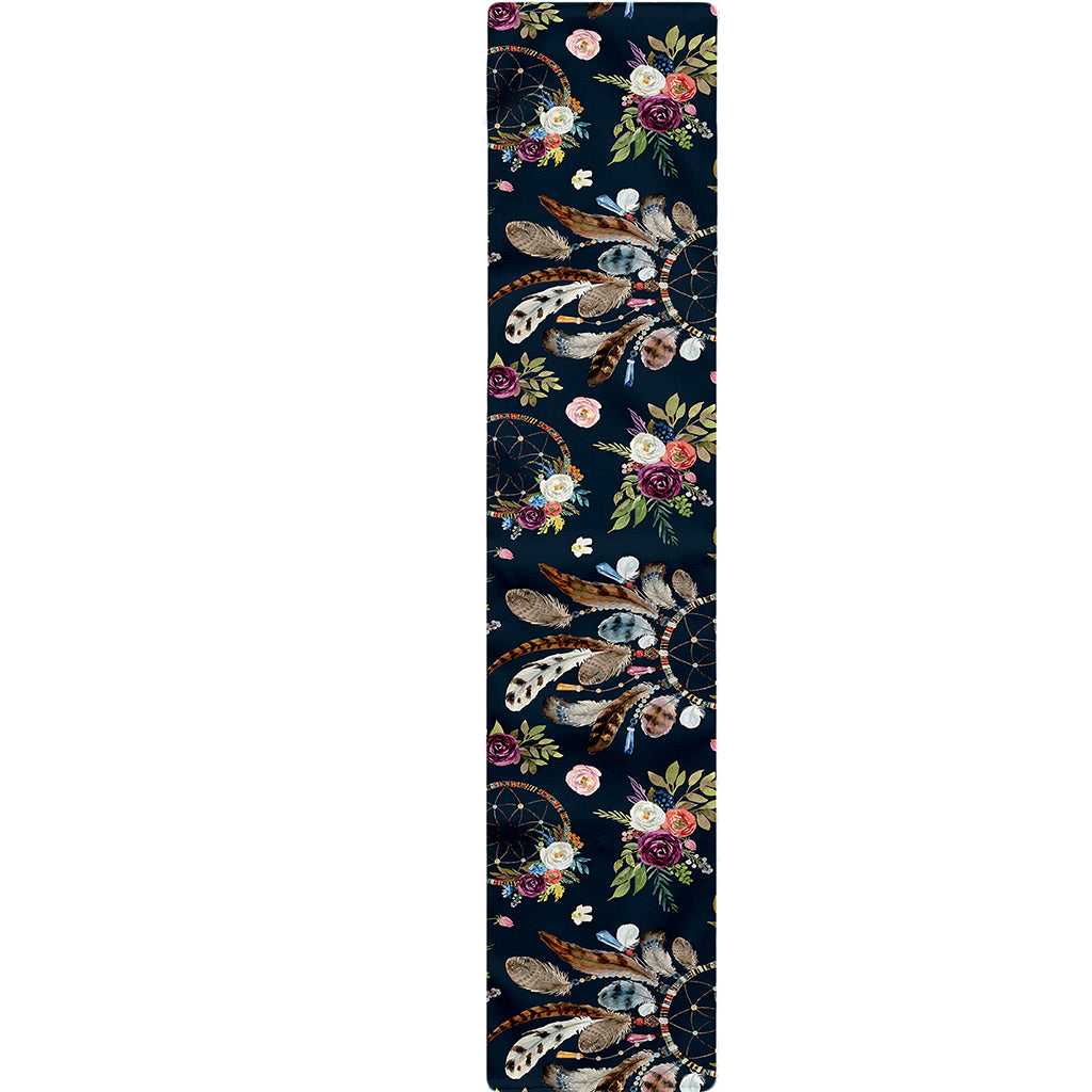 Flower Dream Catcher Pattern Print Table Runner