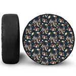 Flower Dream Catcher Pattern Print Tire Cover