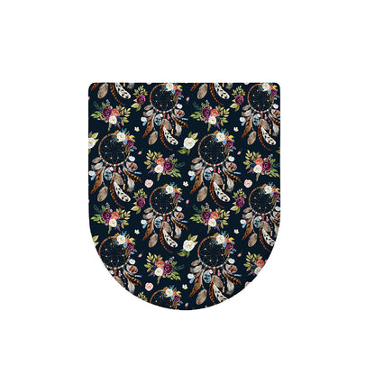 Flower Dream Catcher Pattern Print Toilet Lid Cover