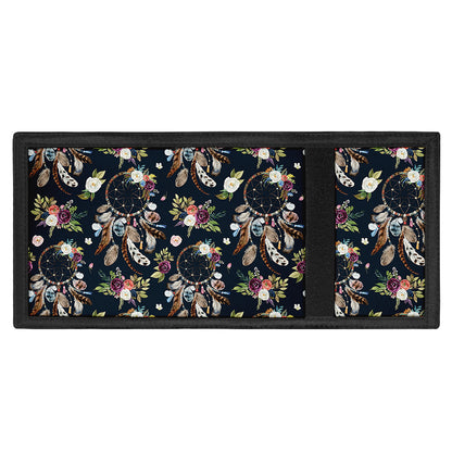 Flower Dream Catcher Pattern Print Trifold Wallet