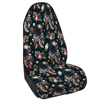 Flower Dream Catcher Pattern Print Waterproof Car Seat Cover