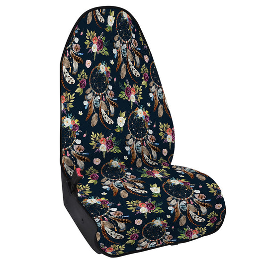 Flower Dream Catcher Pattern Print Waterproof Car Seat Cover