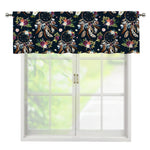 Flower Dream Catcher Pattern Print Window Valance