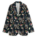 Flower Dream Catcher Pattern Print Women's Cotton Blazer