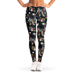Flower Dream Catcher Pattern Print Women's Leggings