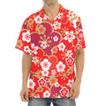 Flower Kimono Pattern Print Aloha Shirt
