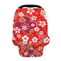 Flower Kimono Pattern Print Baby Seat Cover