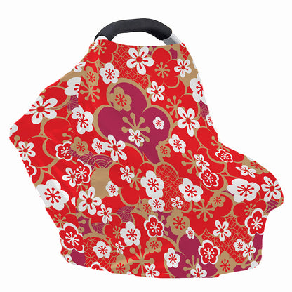 Flower Kimono Pattern Print Baby Seat Cover