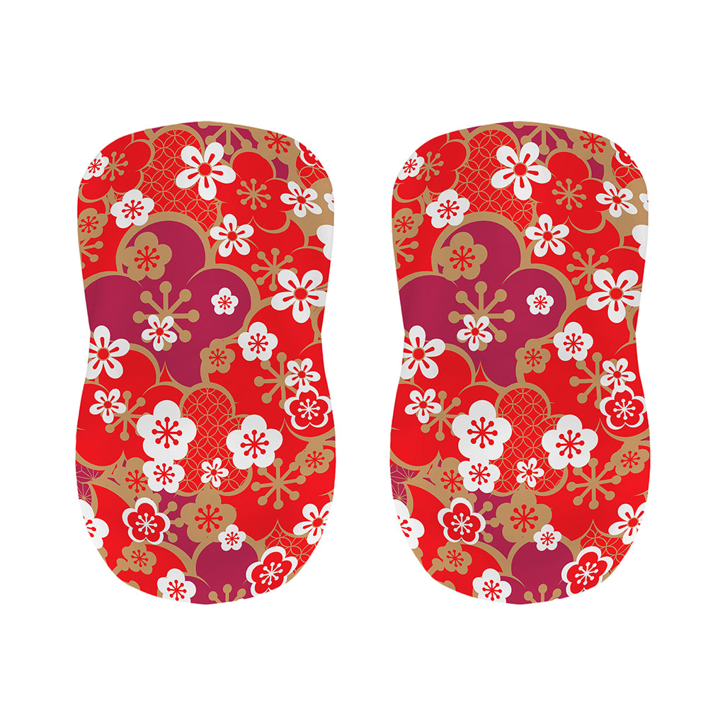 Flower Kimono Pattern Print Bar Stool Covers