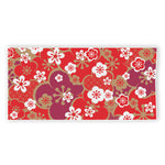 Flower Kimono Pattern Print Beach Towel