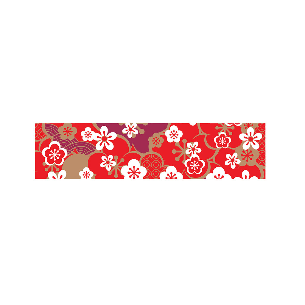 Flower Kimono Pattern Print Bed Runner