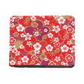 Flower Kimono Pattern Print Bifold Wallet