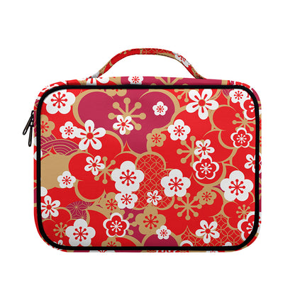 Flower Kimono Pattern Print Briefcase Bible Bag
