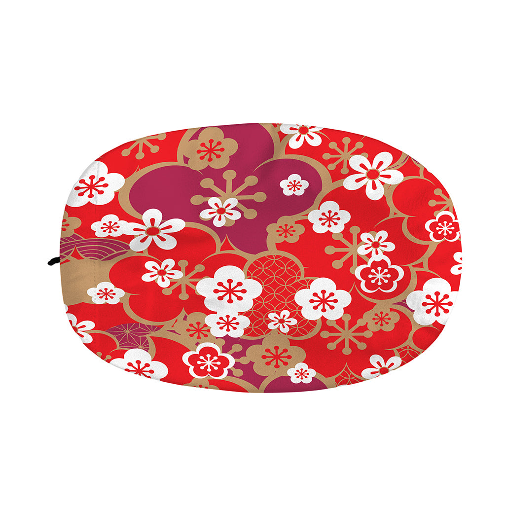 Flower Kimono Pattern Print Car Side Mirror Covers