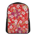 Flower Kimono Pattern Print Casual Backpack