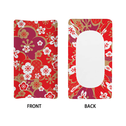 Flower Kimono Pattern Print Changing Pad Cover