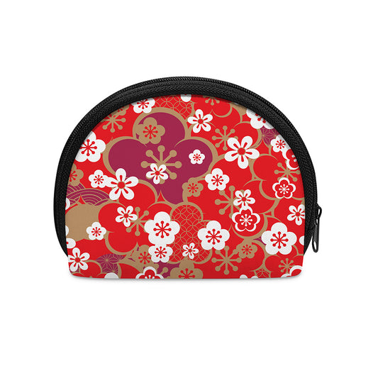 Flower Kimono Pattern Print Coin Purse