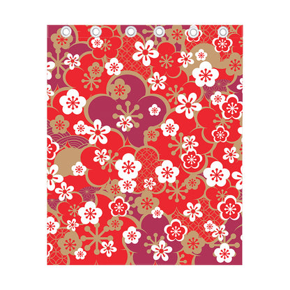 Flower Kimono Pattern Print Curtain