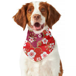 Flower Kimono Pattern Print Dog Bandana