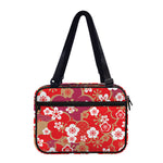 Flower Kimono Pattern Print Double Strap Bible Bag