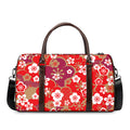 Flower Kimono Pattern Print Duffel Bag