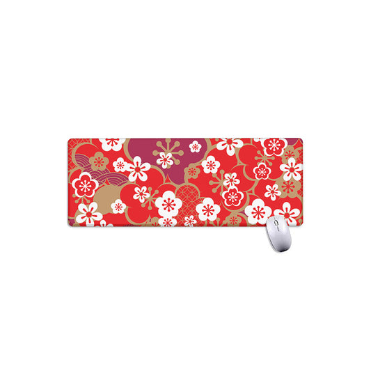 Flower Kimono Pattern Print Extended Mouse Pad