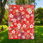 Flower Kimono Pattern Print Garden Flag