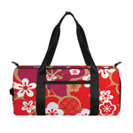Flower Kimono Pattern Print Gym Bag