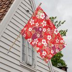 Flower Kimono Pattern Print House Flag