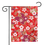 Flower Kimono Pattern Print House Flag