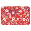 Flower Kimono Pattern Print Indoor Door Mat