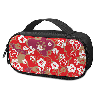 Flower Kimono Pattern Print Insulin Cooler Travel Case