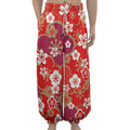 Flower Kimono Pattern Print Lantern Pants