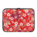 Flower Kimono Pattern Print Laptop Sleeve