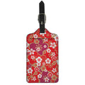 Flower Kimono Pattern Print Luggage Tag